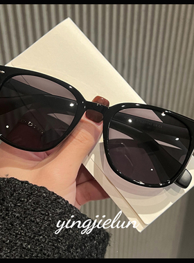 新款彩色太阳镜男女个性酷帅橙色镜片海边时尚圆脸遮阳防晒墨镜潮