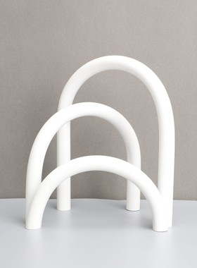 简约拱形交错亚克力透明家居摆件