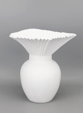白色花瓶家居客厅插花装饰品摆件