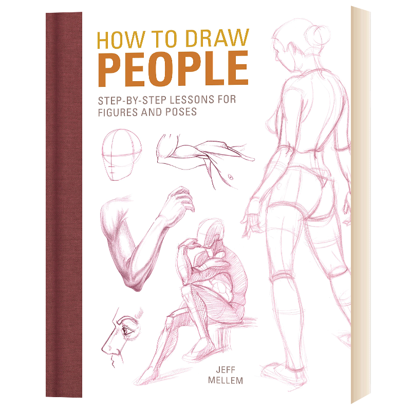 英文原版 How to Draw People 如何画人物  绘画指导 英文版 - 图0