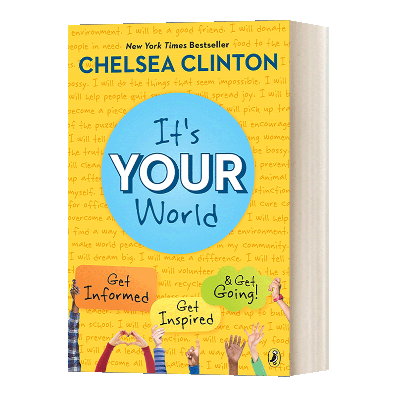 英文原版 It's Your World 这是你的世界 了解 启发和行动 克林顿之女切尔西Clinton Chelsea 青少年社会权益主题 英文版 进口书籍 - 图0