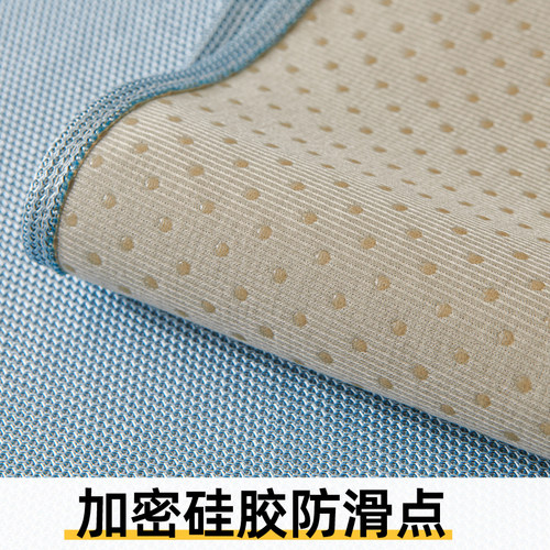 冰丝沙发垫坐垫子夏季防滑凉席凉垫直排贵妃沙发套罩靠巾简约现代 - 图3