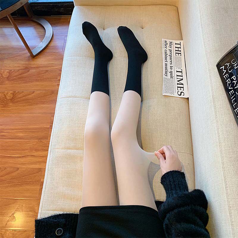 光腿神器拼接打底裤新款外穿丝袜子 朵佳琦连裤袜/打底袜