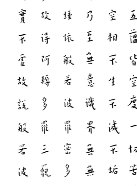 弘一法师李叔同心经条幅书法字画真迹高清原大微喷仿古装裱装饰画