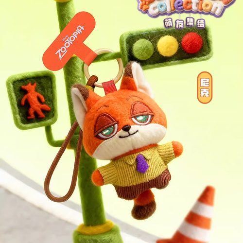 现货52toys疯狂动物城盲盒萌友集结系列毛绒挂件手机挂绳朱迪尼克 - 图0