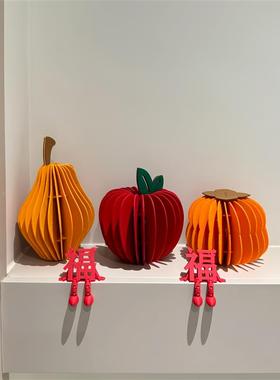 福字立体小摆件新年玄关桌面