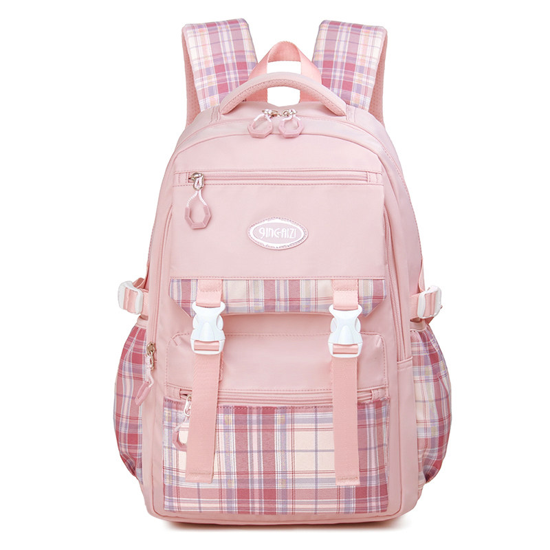 金才子女中学生大容量2021 jk双肩包 金才子皇双肩背包