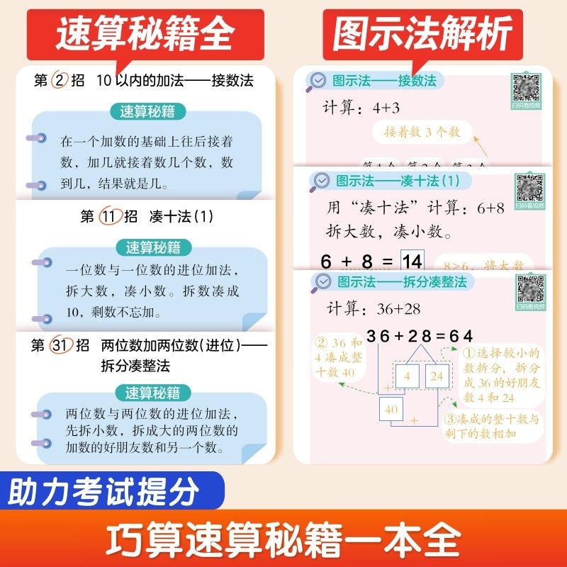 1-6年级速算技巧 小学数学速算技巧秒解提分 视频讲解全彩升级版,淘宝优惠券,粉丝福利购,淘宝优惠卷