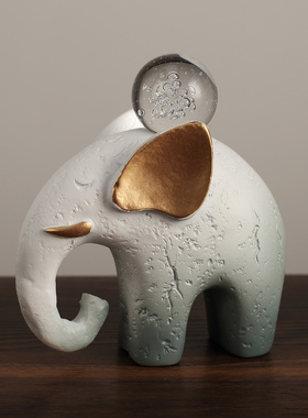 轻奢高级感好运大象摆件