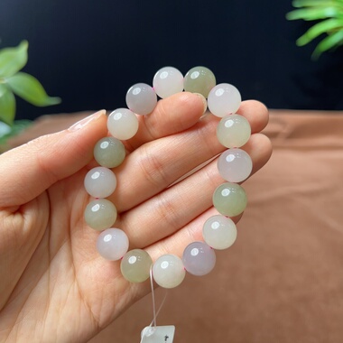 和田玉精品野牛沟多宝手串12mm