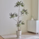 High-end simulated green plant peacock wood