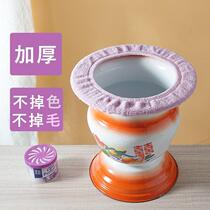 Spittoon Ring Warm Cushion Cushion Cover High-Foot Spittoon Cover Round Urine Barrel Mat Children Toilet Warm Cover Touch Comfort