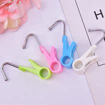 4pcs 2 In 1 Plastic Beach Towel Clips Portable Quilt Clips