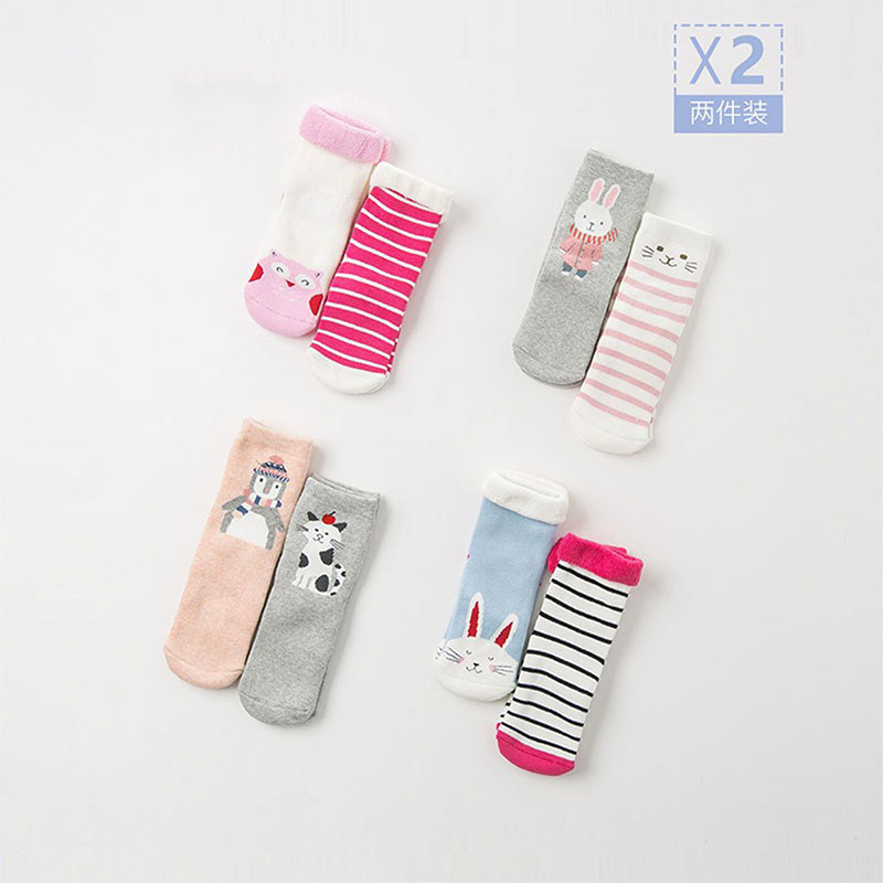 戴维贝拉童袜冬季新款女童中筒袜宝宝卡通袜子小女孩保暖弹力袜,淘宝优惠券,粉丝福利购,淘宝优惠卷
