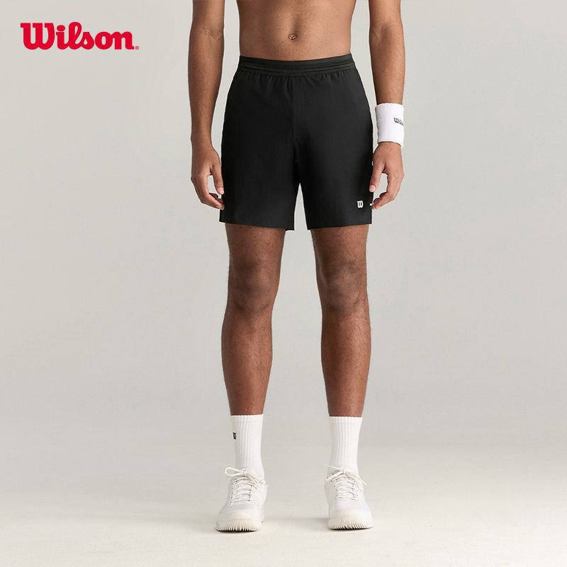 Wilson威尔胜官方男士TOURNAMENT PRO透气运动健身网球短裤,淘宝优惠券,粉丝福利购,淘宝优惠卷
