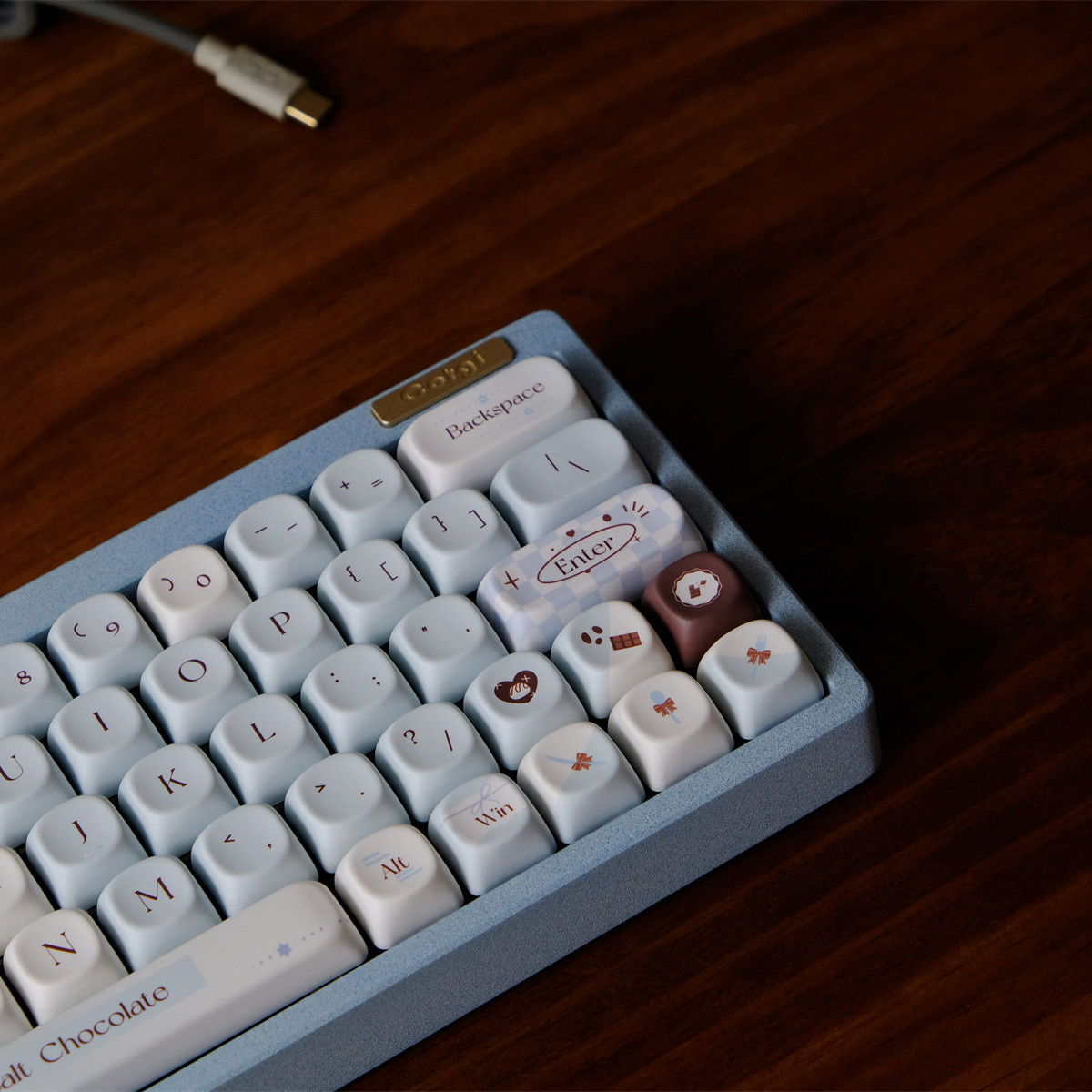 海盐巧克力键帽 PBT XOA高度 热升华 机械键盘帽 wooting 雨75,淘宝优惠券,粉丝福利购,淘宝优惠卷