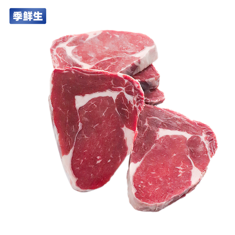 季鲜生整条s级眼肉心牛排草饲2500g牛肉眼原切牛排0添加健身牛扒-图0