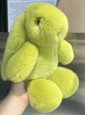 真獭兔毛可爱大兔包挂件玩偶礼物
