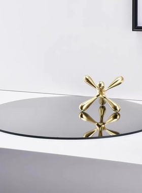 玻璃装饰简约现代客厅