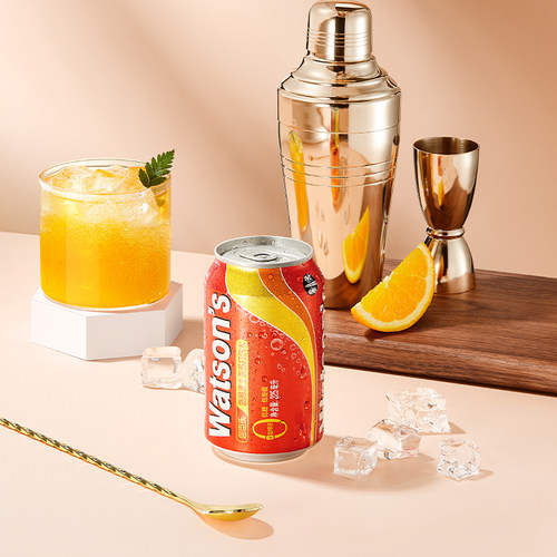 屈臣氏苏打汽水路易波士茶口味碳酸饮料气泡水325ml*8罐 - 图1