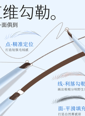 极细砍刀野生眉不晕染官方旗舰店