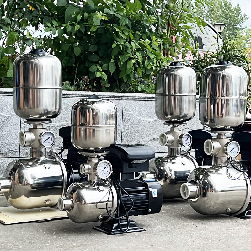 不锈钢水泵压力罐隔膜全自动变频增压泵3l5l8l小型充气加高压膨胀