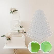 60 %HOT2Pcs Cake Disk Stable Support Reusable Acrylic Stack