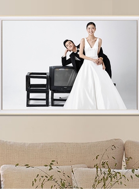 婚纱照相框大尺寸结婚照定制挂墙