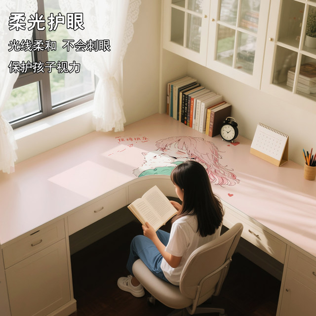 L-shaped corner desk mat is waterproof, oil-proof and scratch-proof