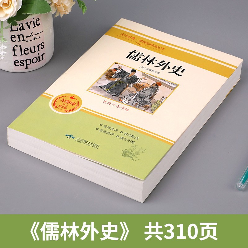 全套2册简爱和儒林外史原著正版书籍九年级下册必读名著简爱书籍正版原著完整版课外阅读经典书目初中生初三学生课外阅读书籍-图1