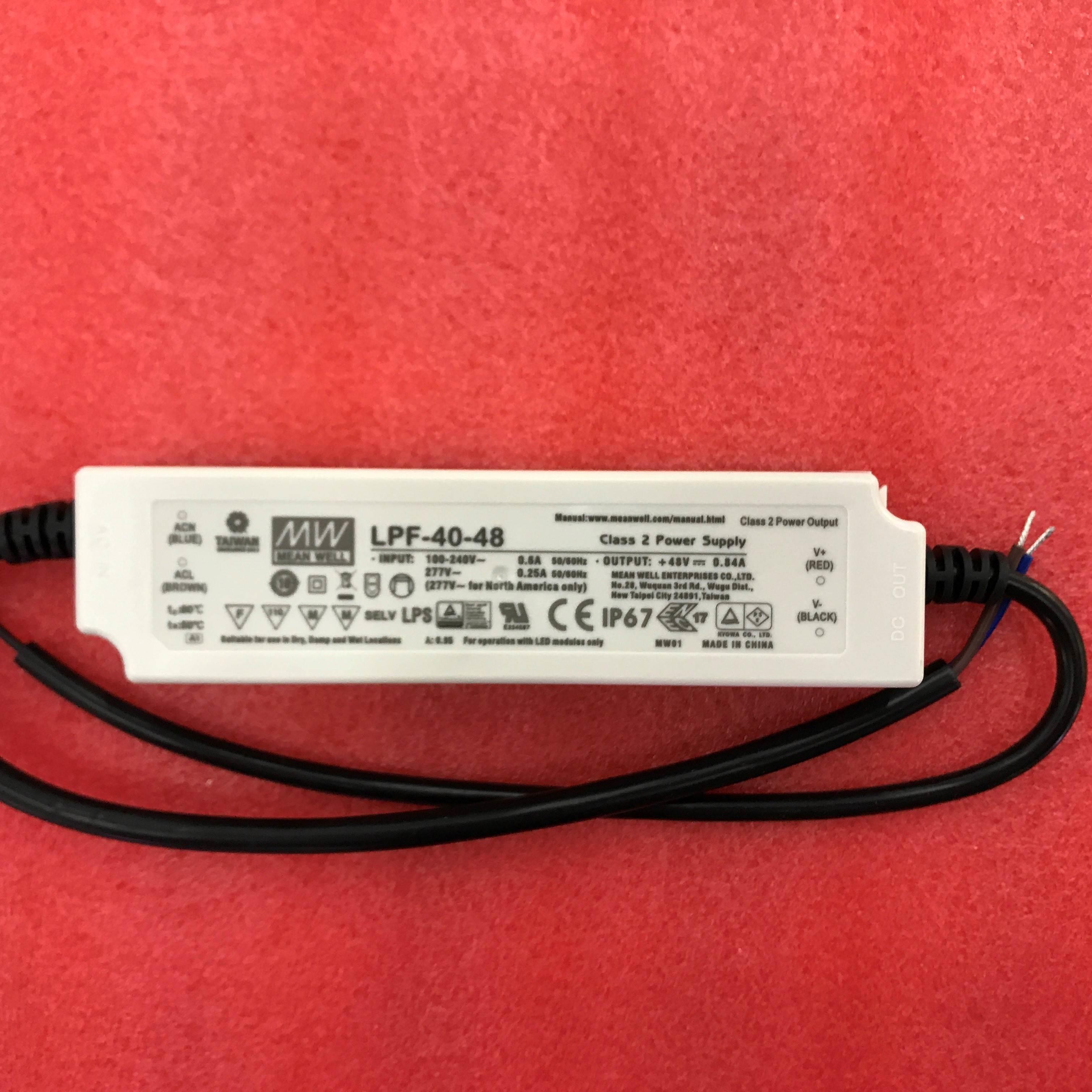 台湾明纬LED防水电源 LPF-40-48 40W 48V 0.84A 授权经销 全新议 - 图3