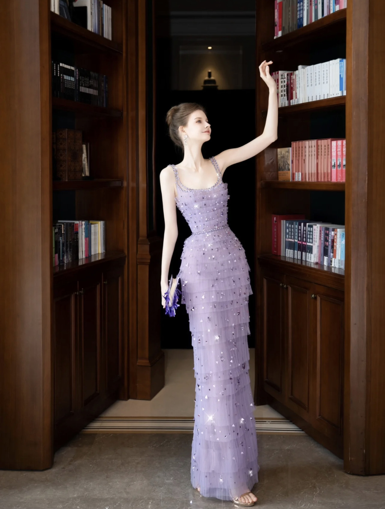 礼服新款新娘结婚敬酒服高端轻奢小众宴会气质名媛亮片鱼尾连衣裙 - 图0