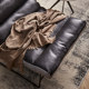 Light luxury style houndstooth caterpillar chair small sofa