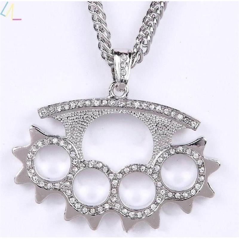 2023 Fashion Zircon Pendant Necklaces for Men Women Jewelry-图0