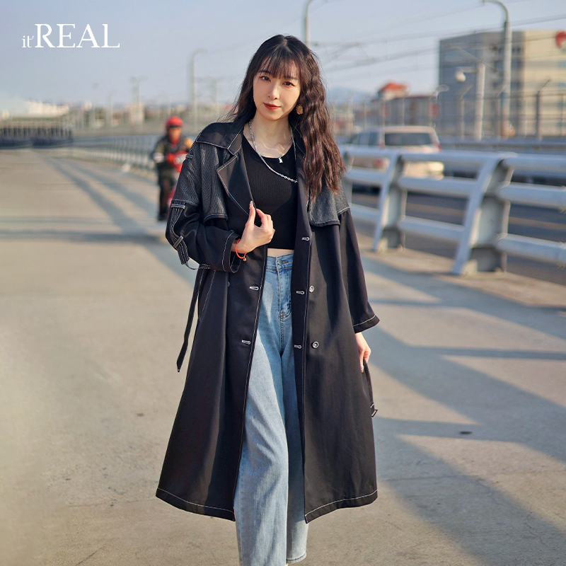 itreal瑞尔2023春季新款英伦风风衣 itreal风衣