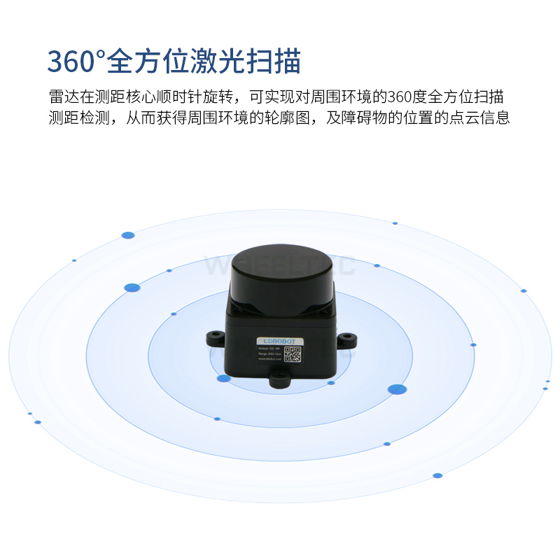 D500乐动LD14P激光雷达传感器STL-19P室内外SLAM建图导航TOF测距 - 图2