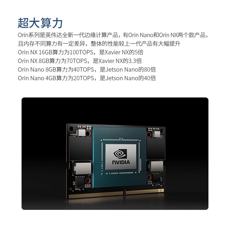英伟达Jetson Orin Nano/NX开发板套件AI核心模组ROS算力人工智能 - 图2
