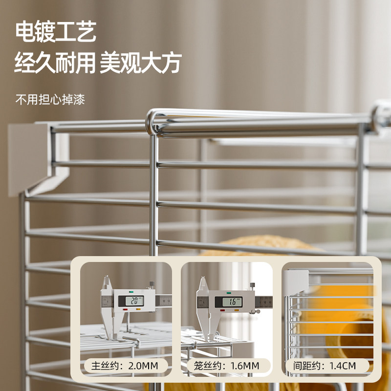 鸟笼鹦鹉笼子家用虎皮玄凤牡丹文鸟绣眼别墅大号空间新型带繁殖箱,淘宝优惠券,粉丝福利购,淘宝优惠卷