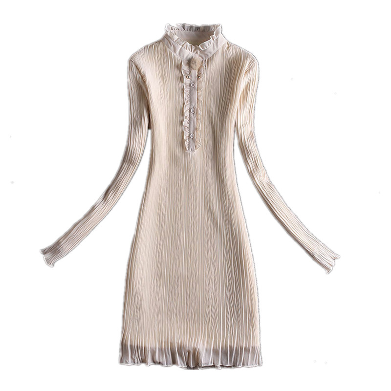 韩版加绒雪纺衫中长款2020打底衫 从度蕾丝衫/雪纺衫