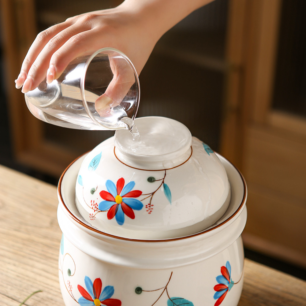 陶瓷泡菜坛子家用腌酸菜专用罐子密封内盖四川泡菜坛腌菜罐泡菜罐,淘宝优惠券,粉丝福利购,淘宝优惠卷