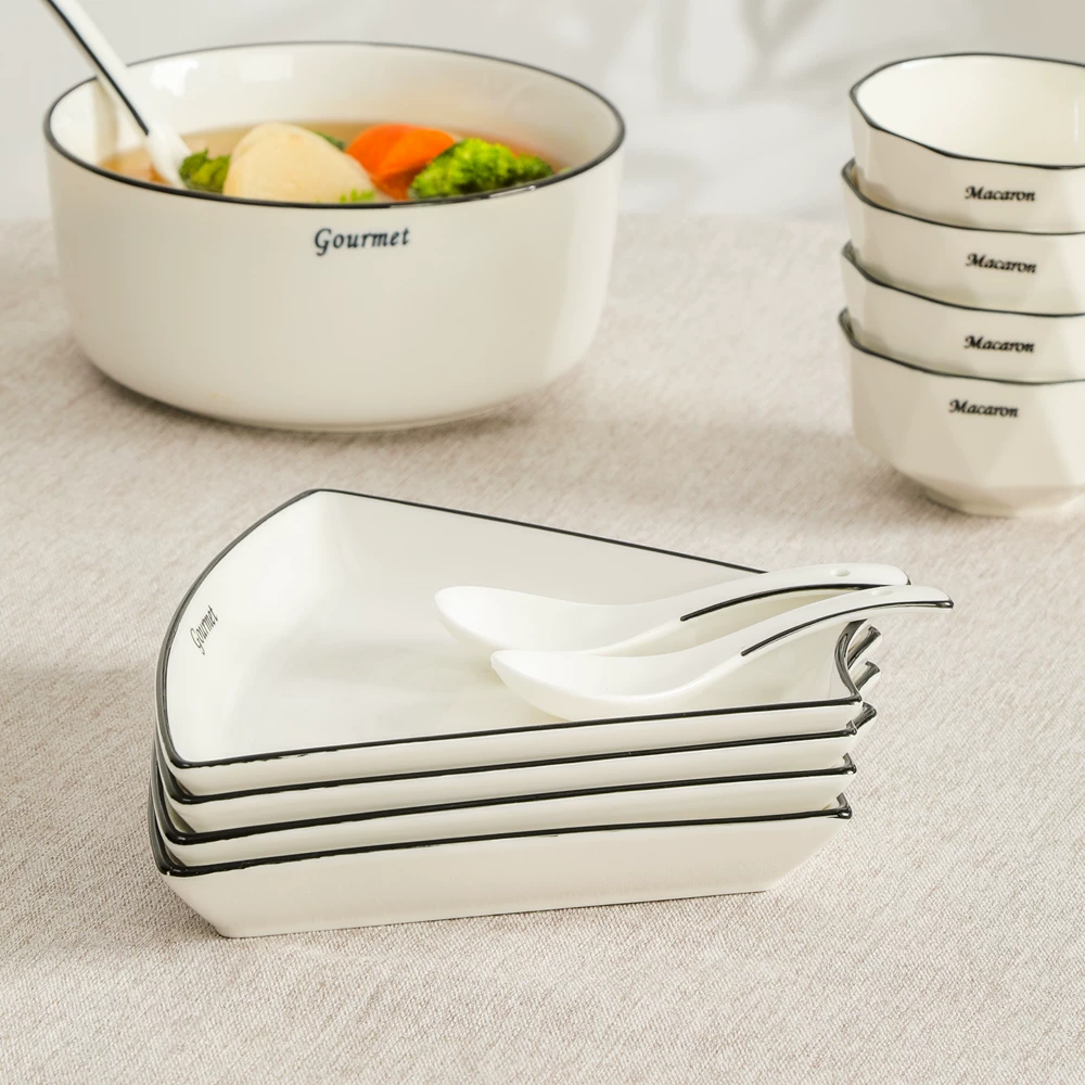 Reunion platter tableware combination New Year's New Year ceramic dish dish home creative family hot pot party set set set