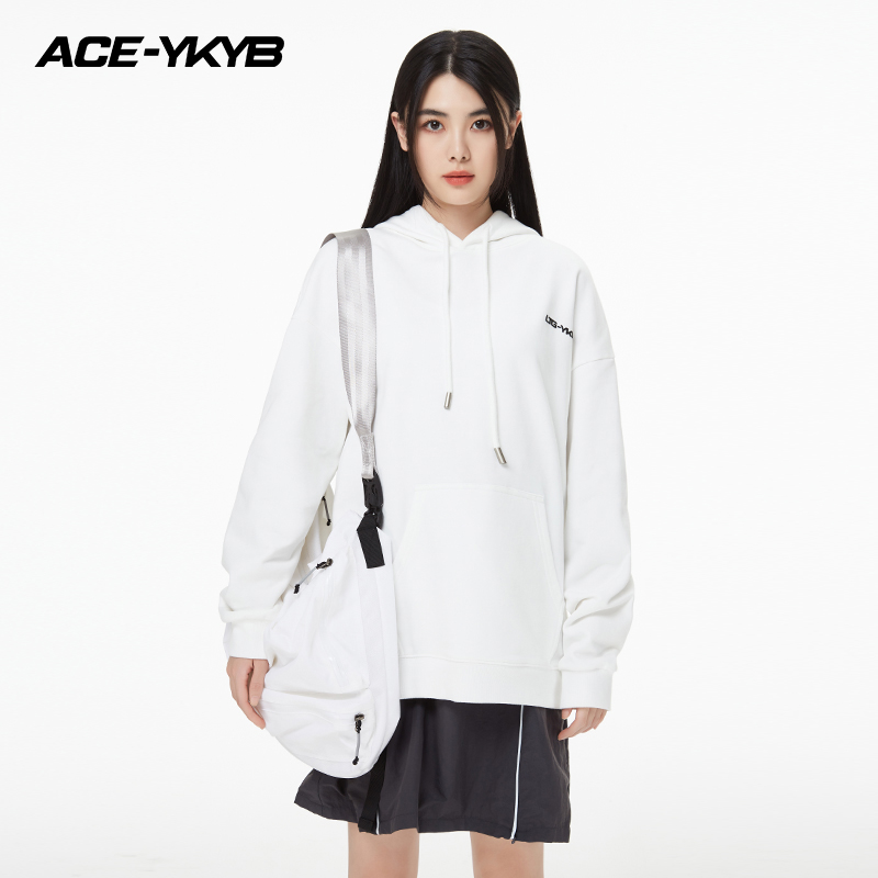 ykyb 2021秋季新款宽松休闲连帽卫衣 YKYB卫衣/绒衫