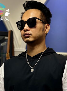 余文乐款纯银鱼钩小飞侠硬币项链