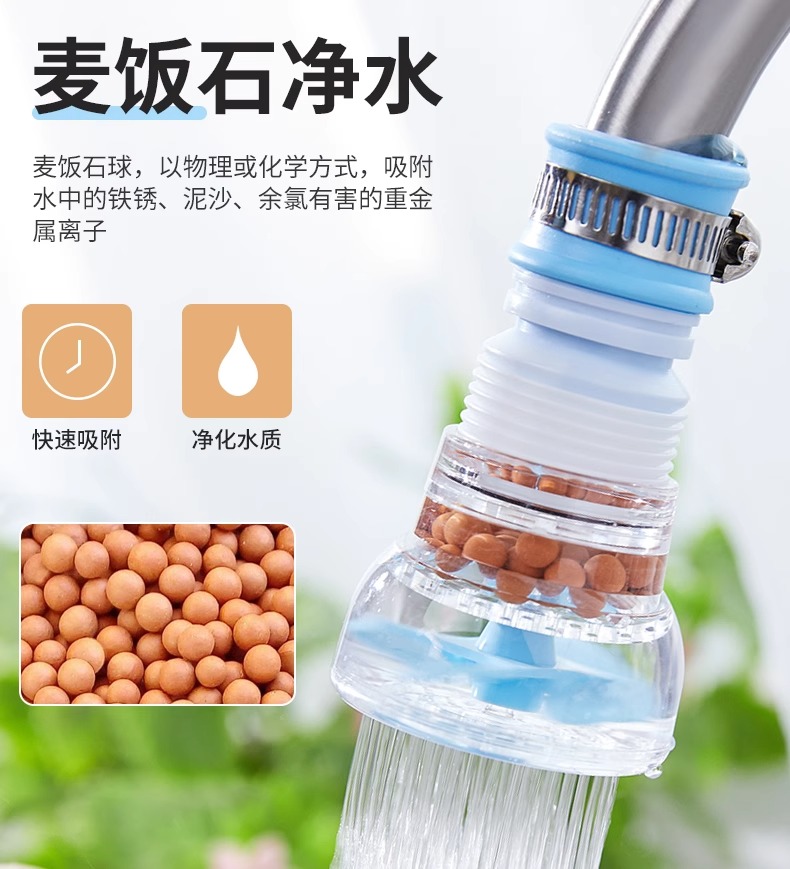 水龙头防溅神器防溅头自来水花洒延伸过滤器嘴网家用厨房通用节水 - 图2