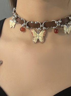 美拉德重工蝴蝶项圈女高级感