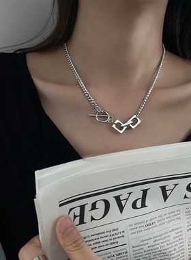 中性风钛钢OT扣项链男款小众设计