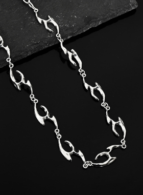 不规则异形金属质感项链嘻哈男女
