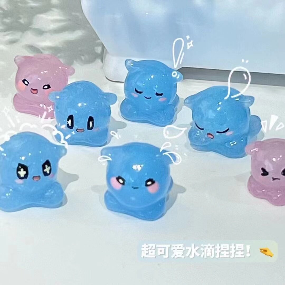迷你艾比蛋仔派对神奇艾比挂件水捏捏夜光版动漫挂件饰品可送礼物