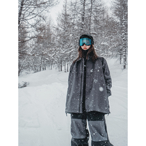 awka veneer ski suit female winter national tide waterproof windproof small crowdsourced professional outdoor loose jacket blouse men s