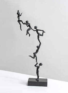 艺术办公客厅雕塑摆件金属创意